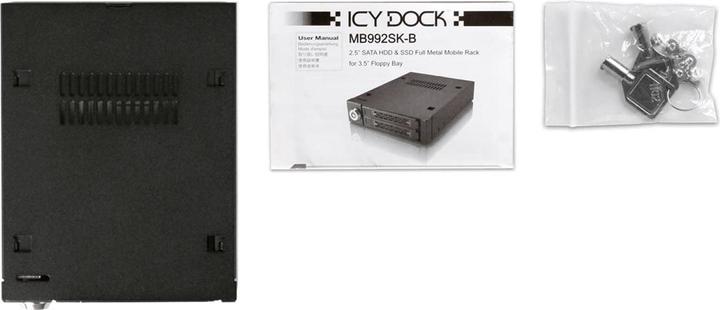 Produktbild Icy Dock Wechselrahmen 2x 2.5" MB992SK-B