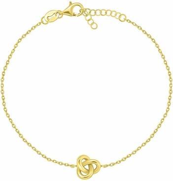 Brilio Silver - Gold Plated Bracelet For Women Celtic Knot BRC186Y