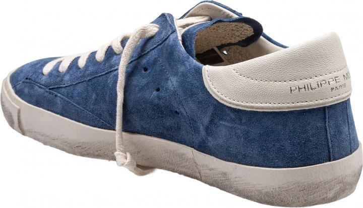 Actual product image Philippe Model prsx suede sneakers color jeans blue (43)