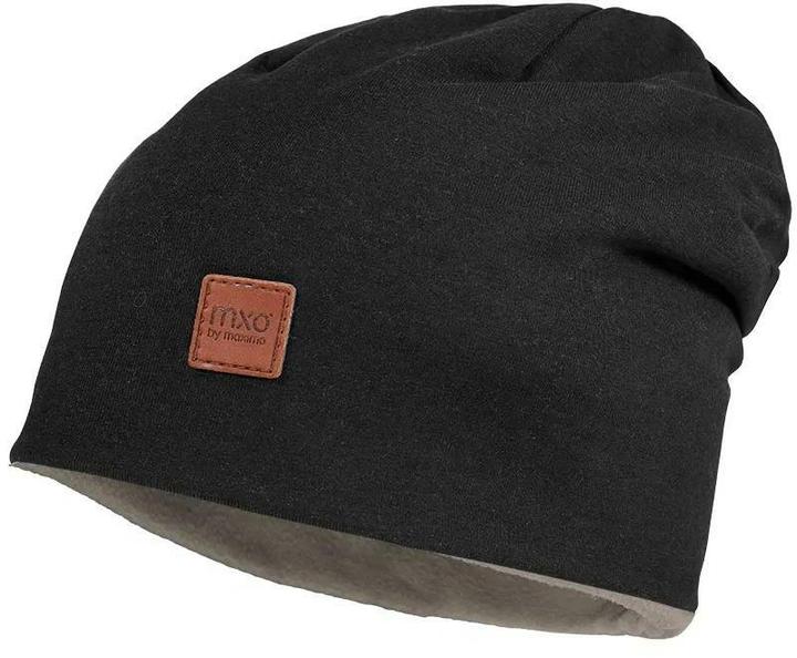 Produktbild Maximo Mütze Beanie reversible Schwarz/Fungi Gr. 55 (55)