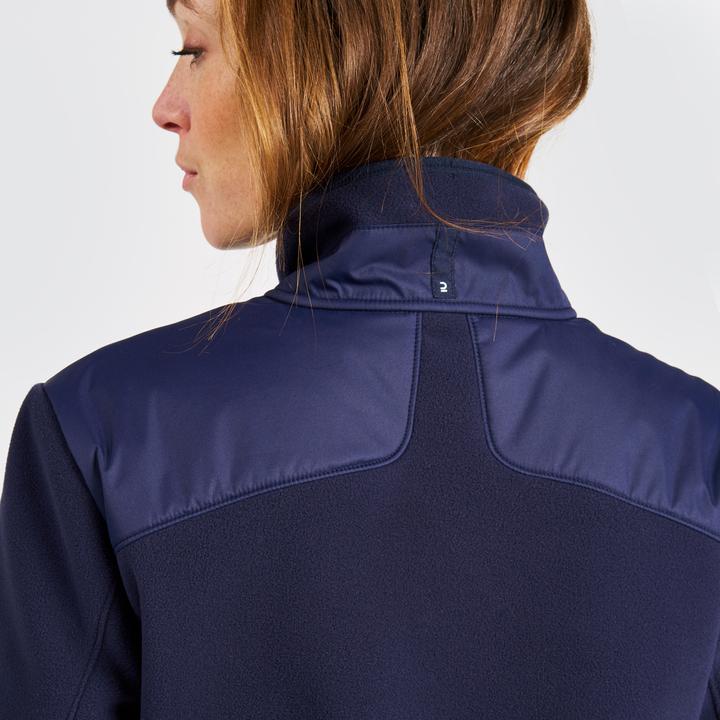 Image du produit Tribord Veste polaire voile femme chaude 500 bleu (L)