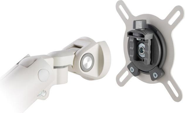 Produktbild Alterzone Arm One USB monitorarm i aluminium med 2 x 3.0 USB-porte, hvid (Tisch, 32")