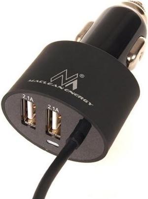 Image du produit Maclean Ładowarka 2x USB 5.2A + lightning spiralny 1.8m (MCE76)