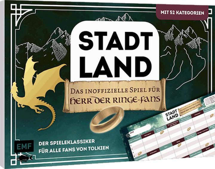 Stadt, Land, das inoffizielle Spiel für Herr der Ringe-Fans – Der Spieleklassiker für alle Fans von (Deutsch)