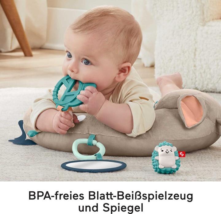Produktbild Fisher-Price Rehkitz Spielkissen mit Spiegel, Beissring und Igel-Rassel