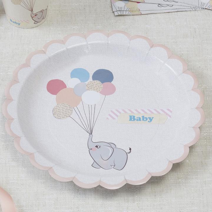 Actual product image Ginger Ray Little One Paper Plate, 8 pieces (8 x)