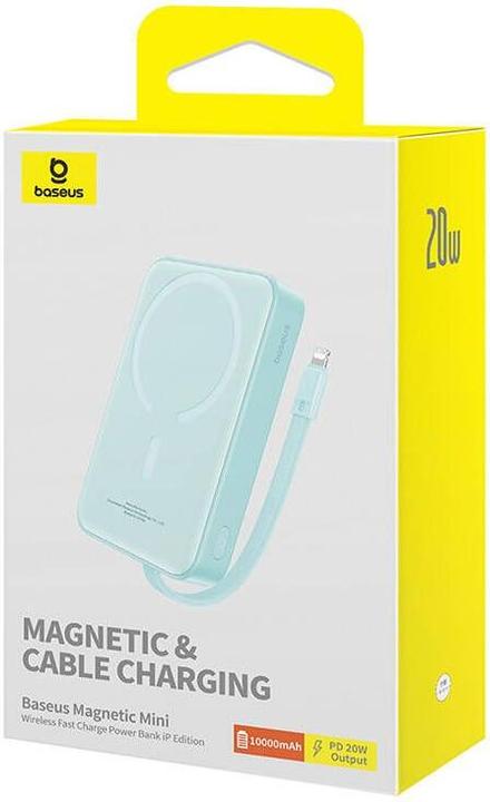 Produktbild Baseus Powerbank Magnetic Mini 10000mAh 20W MagSafe (mint) (10000 mAh, 20 W, 38.50 Wh)