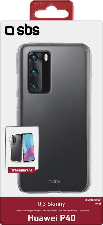 Image du produit SBS TESKINHUP40T Étui de protection pour téléphone portable 16,7 cm (6.58" ) Cover Transparent (Huawei P40)