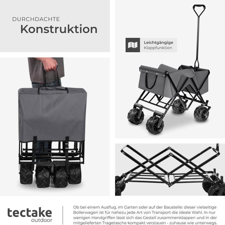 Image du produit tectake Chariot de jardin tout-terrain