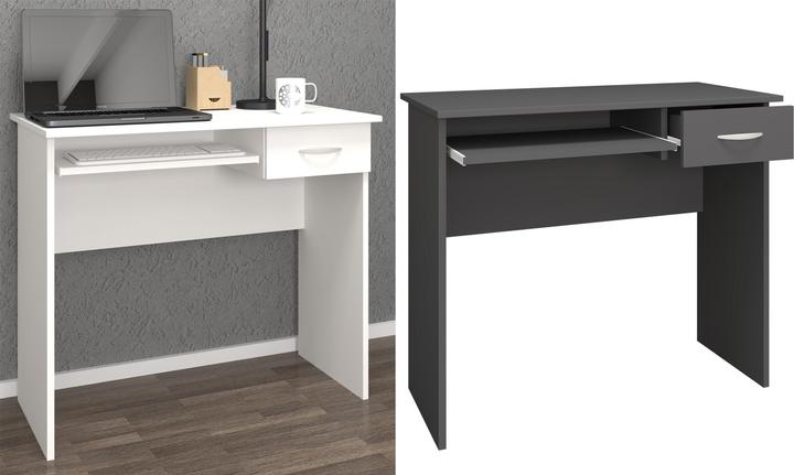 Image du produit VCM Bureau en bois Table d'ordinateur Tiroir de clavier Table de bureau Arusa L (85 x 50 x 75 cm)