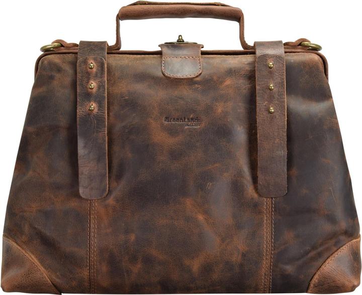 Greenland Nature Classic Bügeltasche Doktorkoffer Leder 37 cm