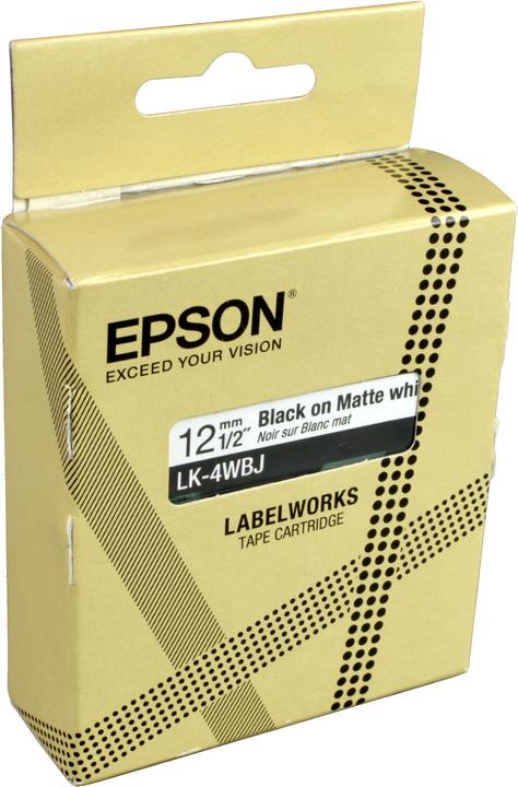 Produktbild Epson Matte White/Black 12mm LK-4WBJ (1.20 cm, Weiss)