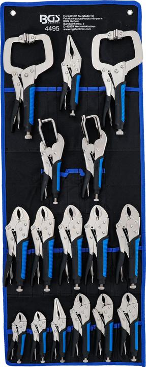 Actual product image BGS Body grip pliers set (185 mm)