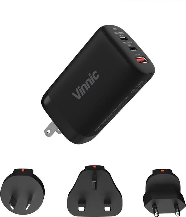 Actual product image Vinnic Trivor 4-in-1 Global Travel Kit (65 W)