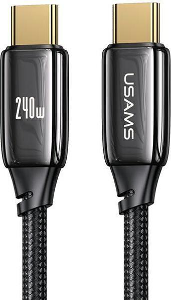 Immagine prodotto Usams Cavo di ricarica da Tipo-C a Tipo-C - Nero (2 m, USB 3.1)