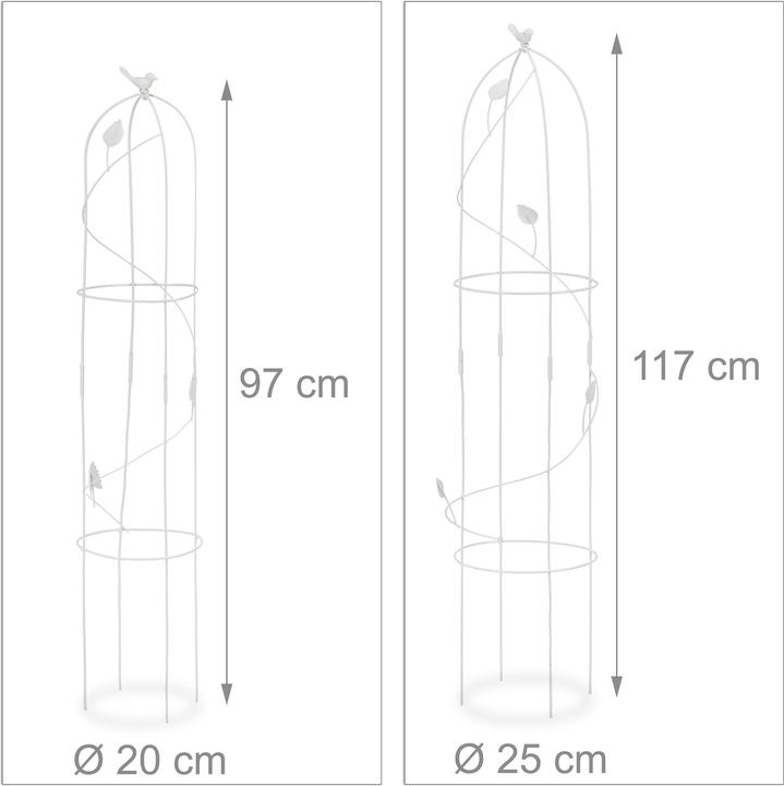 Actual product image Relaxdays Round Trellis Set of 2 (25 cm, 25 cm)