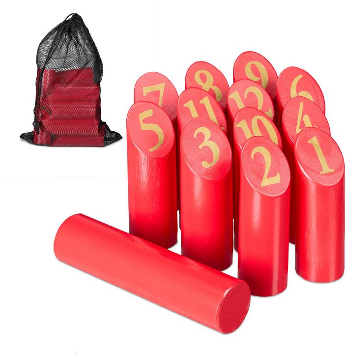 Produktbild Relaxdays Kubb-Wikingerspiel (1 x, 50 mm)