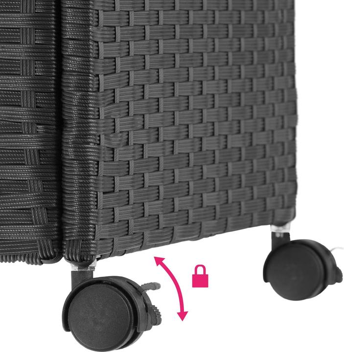 Immagine prodotto tectake Box contenitore con telaio in alluminio e rotelle 297 L, 117 x 54 x 64 cm