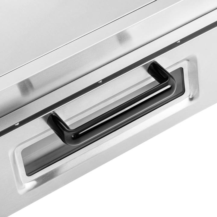 Produktbild Royal Catering Pizzaofen Flammkuchenofen Pizza Backofen Glastür 1 Kammer 350 °C Ø 60 cm (Pizzaofen Gastro)