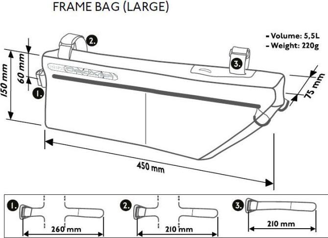 Actual product image PRO Gravel (5.50 l, Frame bag)