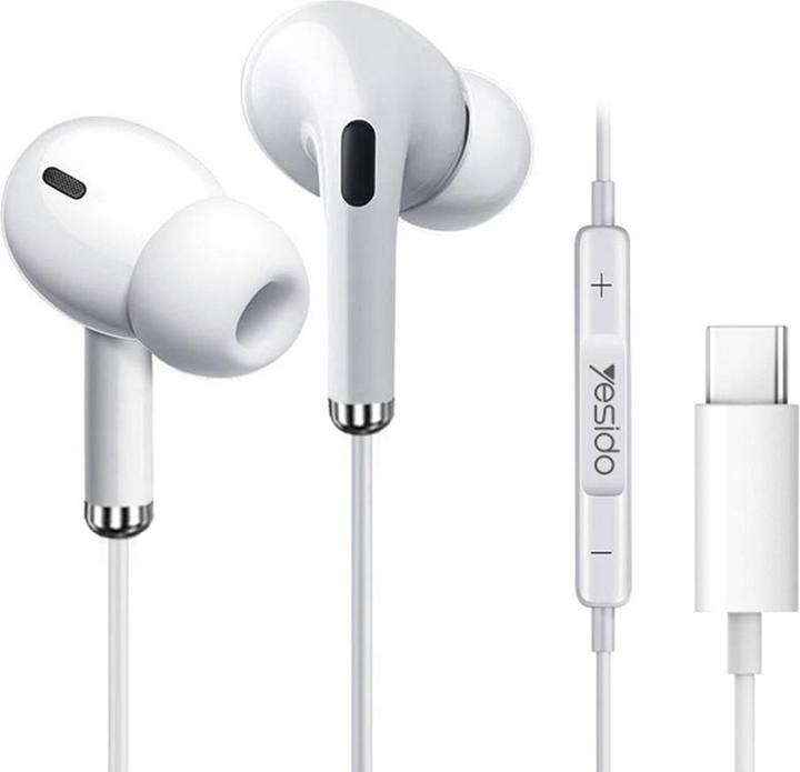 Actual product image Yesido YH35 In-Ear Wired Earphones with Microphone and Type-C Connector (ANC, Cable)