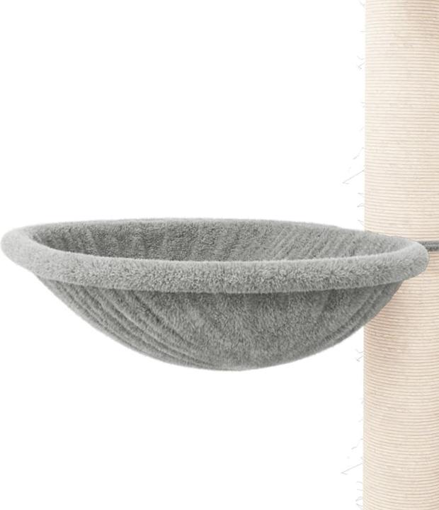 Produktbild VidaXL Kratzbaum Sisal-Kratzsäule Katzenkratzbaum Katzenbaum Spielbaum Hellgrau (94 cm, Hellgrau)
