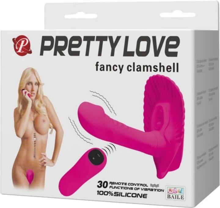 Produktbild Pretty Love Paarvibrator "Fancy Clamshell" mit Fernbedienung