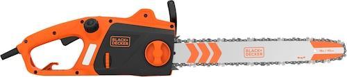 Actual product image Black & Decker 2200 watt chainsaw, 45cm bar length, tool-free chain tensioner (Electric chain saw)