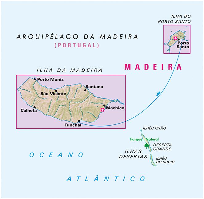 Actual product image Map Map Madeira - Porto Santo, tear and water resistant