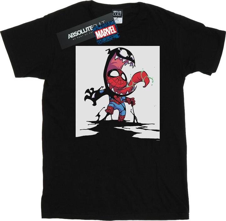 Actual product image Mens Spider-Man Venom Cartoon T-Shirt (L)