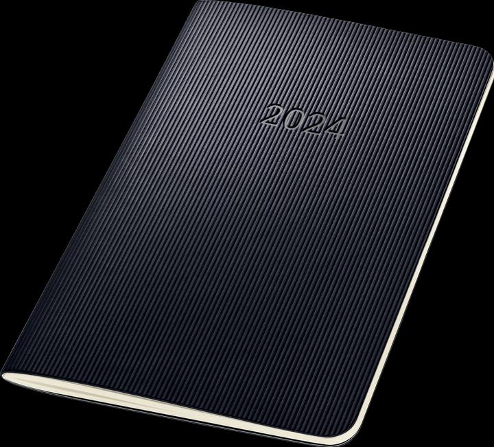 Image du produit Sigel Agenda mensuel 2024 C2485 noir, 2S/1M, SC, 140x93x5mm (A6, Couverture souple, Allemand)