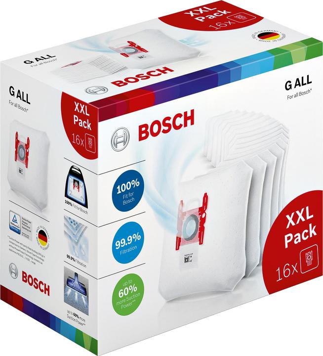 Bosch Hausgeräte Staubbeutel Type G ALL XXL Pack, BBZ16GALL (16 x)