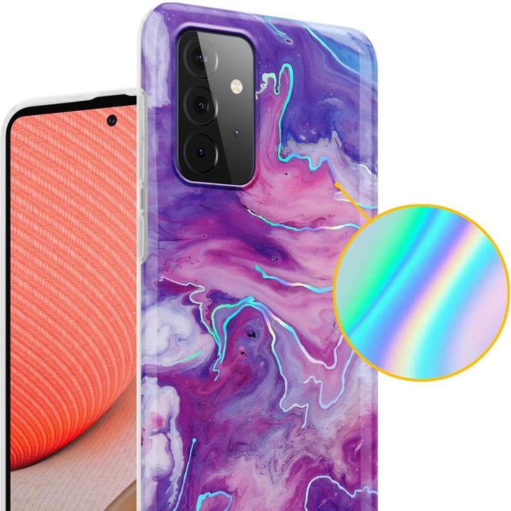 Produktbild Cadorabo IMD TPU Bunter Marmor Cover (Samsung Galaxy A72)