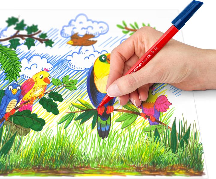 Actual product image Staedtler Noris 326 fibre-tip pens (Mixed colours, 20 x)
