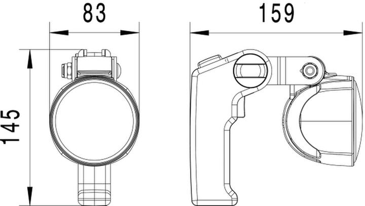 Actual product image Hella Searchlight LED for ZIEGLER ROSENBAUER