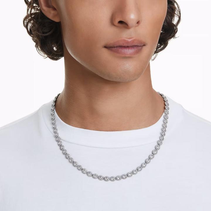 Actual product image Swarovski Una Necklace Round Cut Long White (Swarovski Metal)