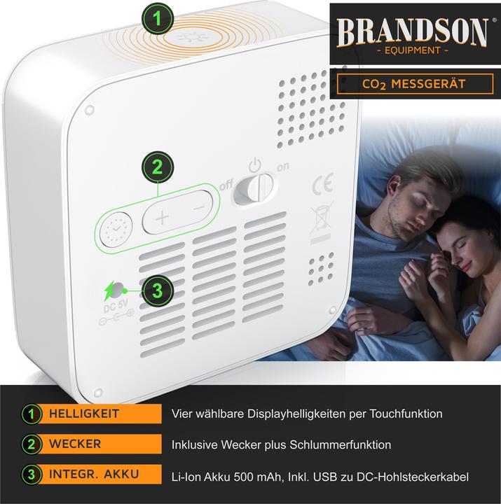 Produktbild Brandson CO2 Messgerät