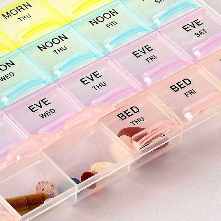 Produktbild Cbx Praktische 7-Tage-Pillenbox für Morgen, Mittag, Abend und Nachts