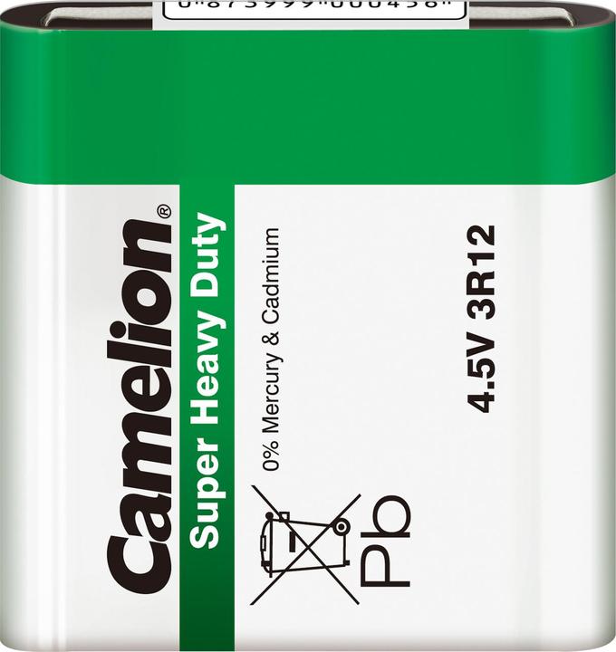 Actual product image Camelion 10100112 Super Heavy Duty batteries 3R12 flat battery/ 4.5 volt/ 1 piece shrink pack (1 pcs., 3R12, 2000 mAh)