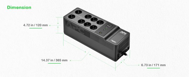 Produktbild APC Back-UPS (1.05 VA, 600 W, Standby USV)