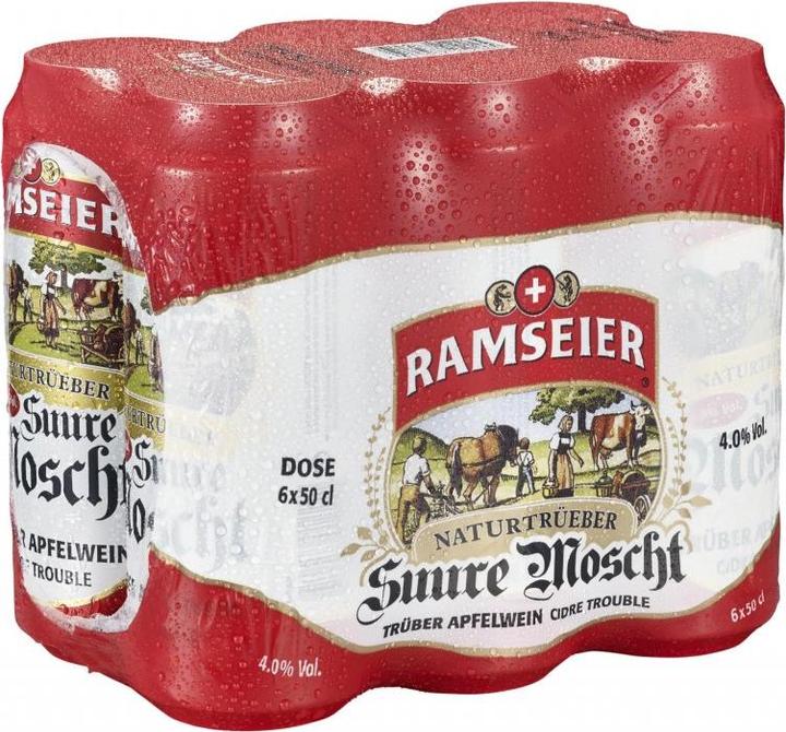 Ramseier SUURE MOSCHT Naturtrüeb Boîte Caisse / 4 (24 x 50 cl)