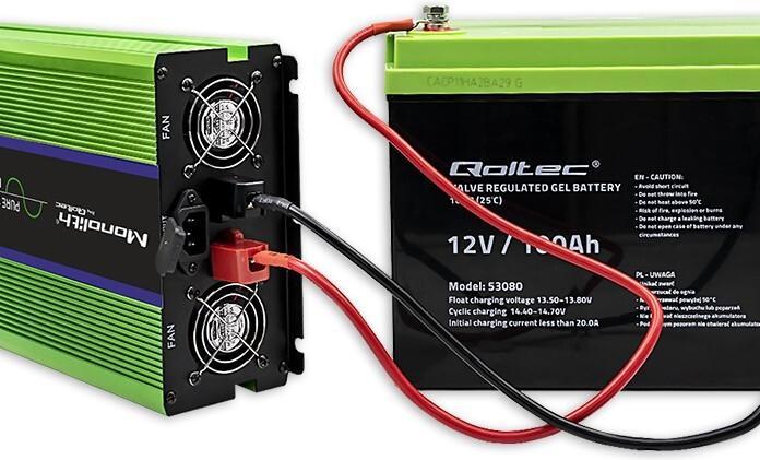 Actual product image Qoltec 51943 Pure Sine Wave Inverter
