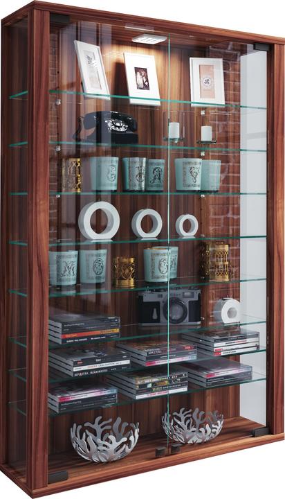 Actual product image VCM Collection wall display case wood glass Vitrosa Mini (59 x 18 x 90 cm)