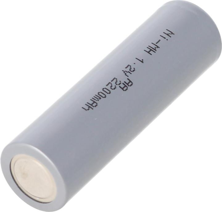Actual product image AccuCell Battery HHR2200 Mignon AA Cell NiMH Battery Flat Top with (AA, 2200 mAh)