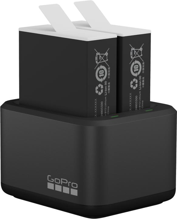 Immagine prodotto GoPro Dual Battery Charger + Enduro Batteries (Hero 12 Nero, Hero 11 Nero, Hero 10 Nero, Eroe 9 nero)