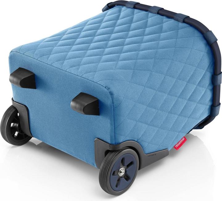 Produktbild reisenthel carrycruiser Frame Rhombus Blue – Tragbarer Einkaufstrolley mit stabilem Aluminiumrahmen