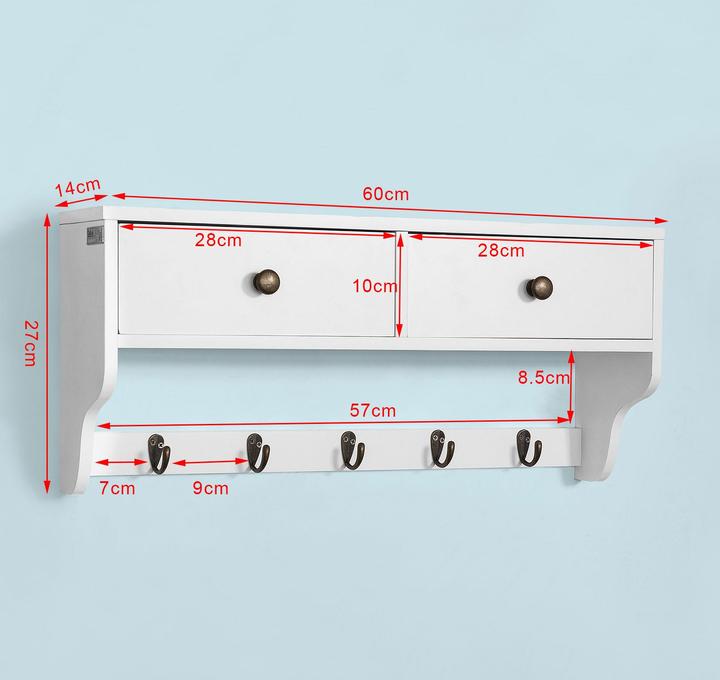 Produktbild SoBuy Wandgarderobe