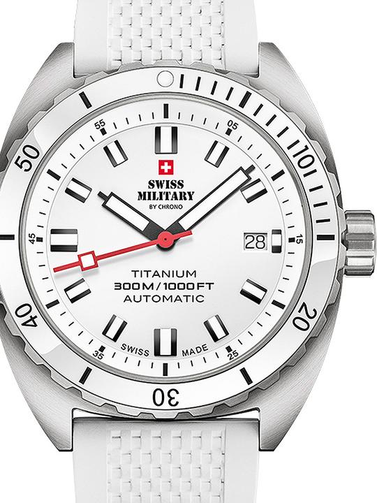 Immagine prodotto Swiss Military SMA34100.12 Diver Titanium Automatic 42mm 30ATM (Orologio sub, 42 mm)