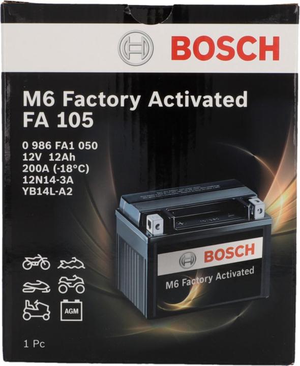 Actual product image Bosch Automotive GEL motorbike battery (12 V, 12 Ah, 200 A)