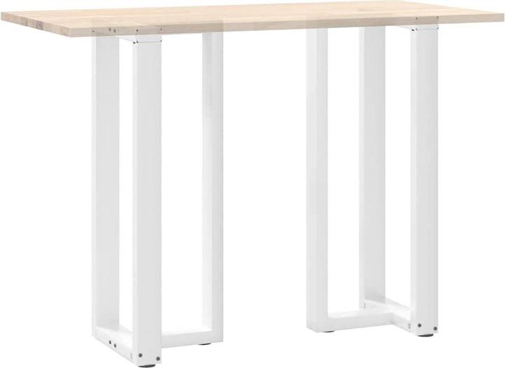 Produktbild VidaXL Bartischbeine T-Form 2 Stk. Weiss 40x35x(101-102) cm Stahl Tischbein